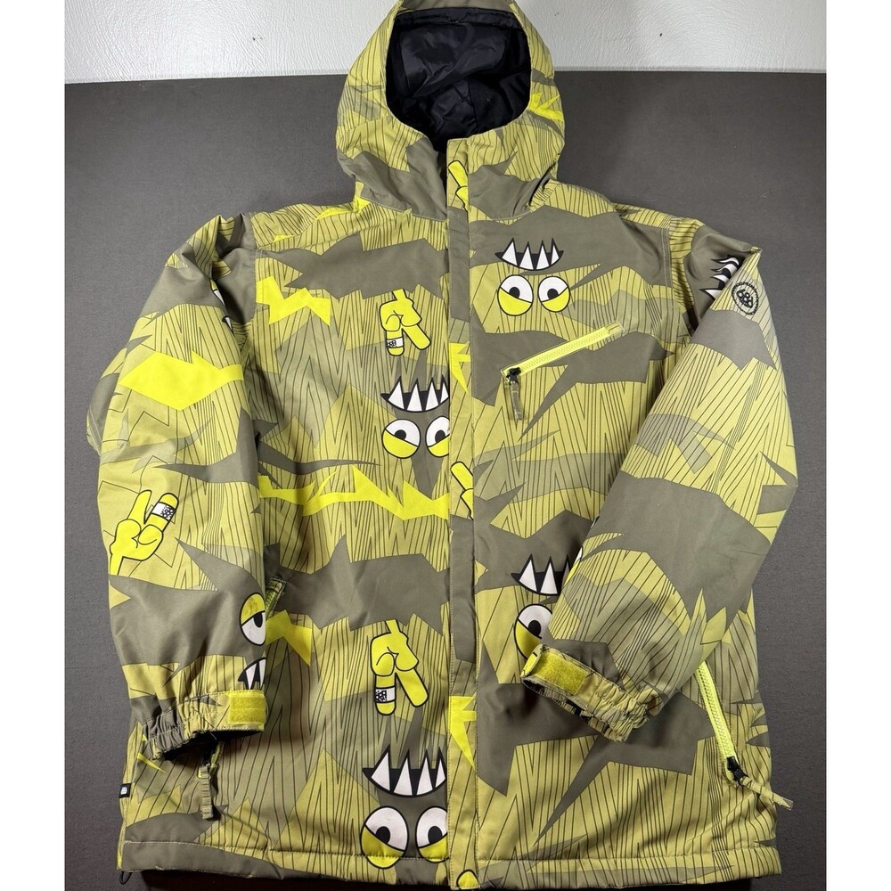 686 Snowboard Jacket Men’s XL Camotooth Snaggleface 8K Thermal 7 Limited Edition